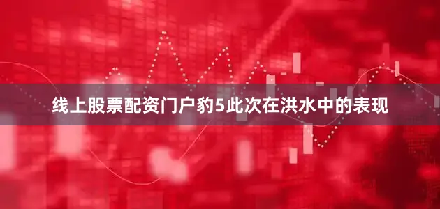 线上股票配资门户豹5此次在洪水中的表现